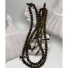 Tasbih Tijani en Yusr Khor 10 mm – Corail Doré, Ficelle Jaune et Noire | Kourous Artisanal