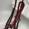 Tasbih Tijani en Yusr Khor 10 mm – Corail Rouge, Ficelle Rouge | Kourous Artisanal