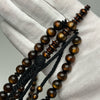 Tasbih Tijani en Yusr Khor 10 mm – Corail Doré, Ficelle Noire | Kourous Artisanal