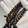 Tasbih Tijani en Yusr Khor 10 mm – Corail Doré, Ficelle Noire | Kourous Artisanal